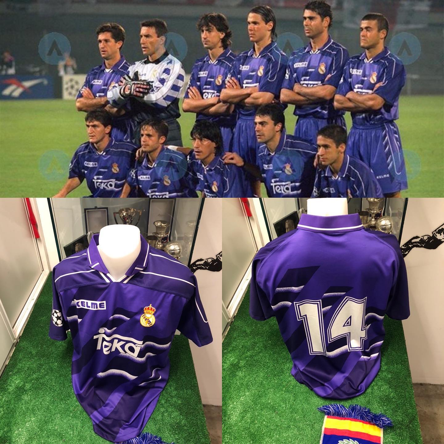Camiseta Match usada por @luismillacoach contra el Ajax de Amsterdam en el debut Del Real Madrid en la champions Leag...