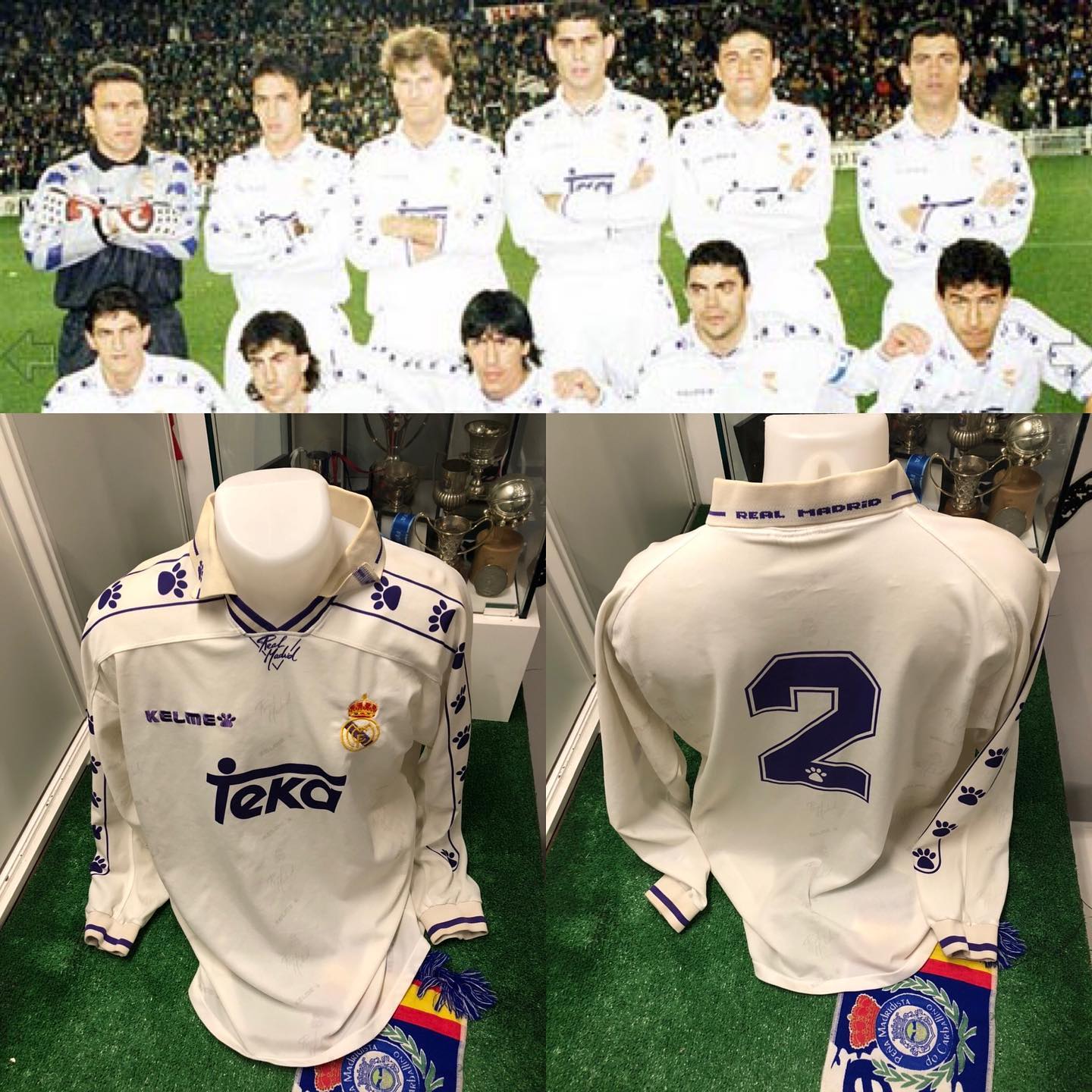 Desde #museomerengue os enseñamos la camiseta de @quique_sanchezflores usada en la temporada 1994/1995 en la que derr...