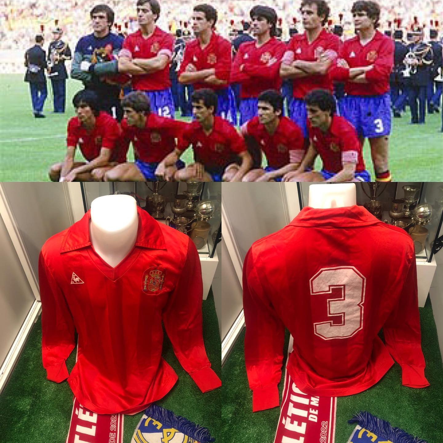 Camiseta Match de Camacho usada en 1984, un gran capitán y un gran madridista