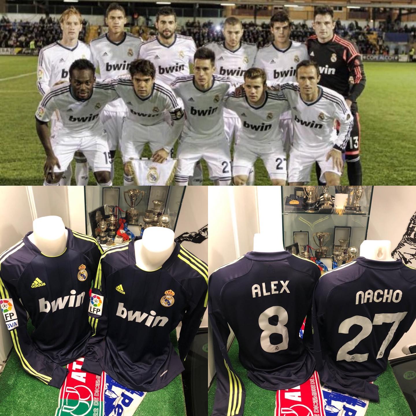 Camisetas usadas Match worn por los Hermanos Fernández Iglesias, que cumplieron el sueño de debutar con la camiseta D...