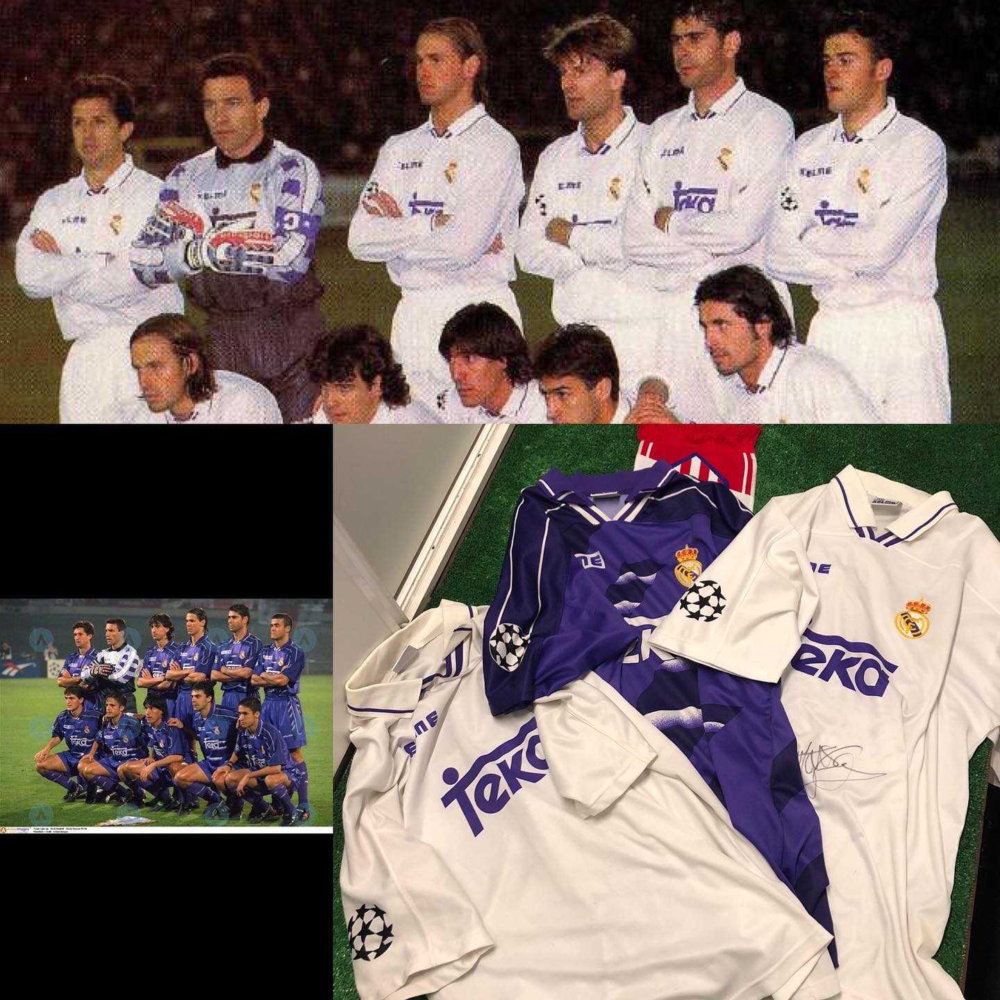 Desde #museomerengue os enseñamos las casacas usadas por los jugadores madridistas en esa primera participación en la...