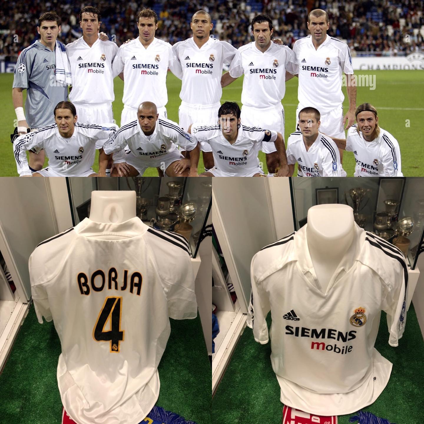 Camiseta usada por @borjaff en la temporada 2004/2005 en champions contra el dinamo de Kiev