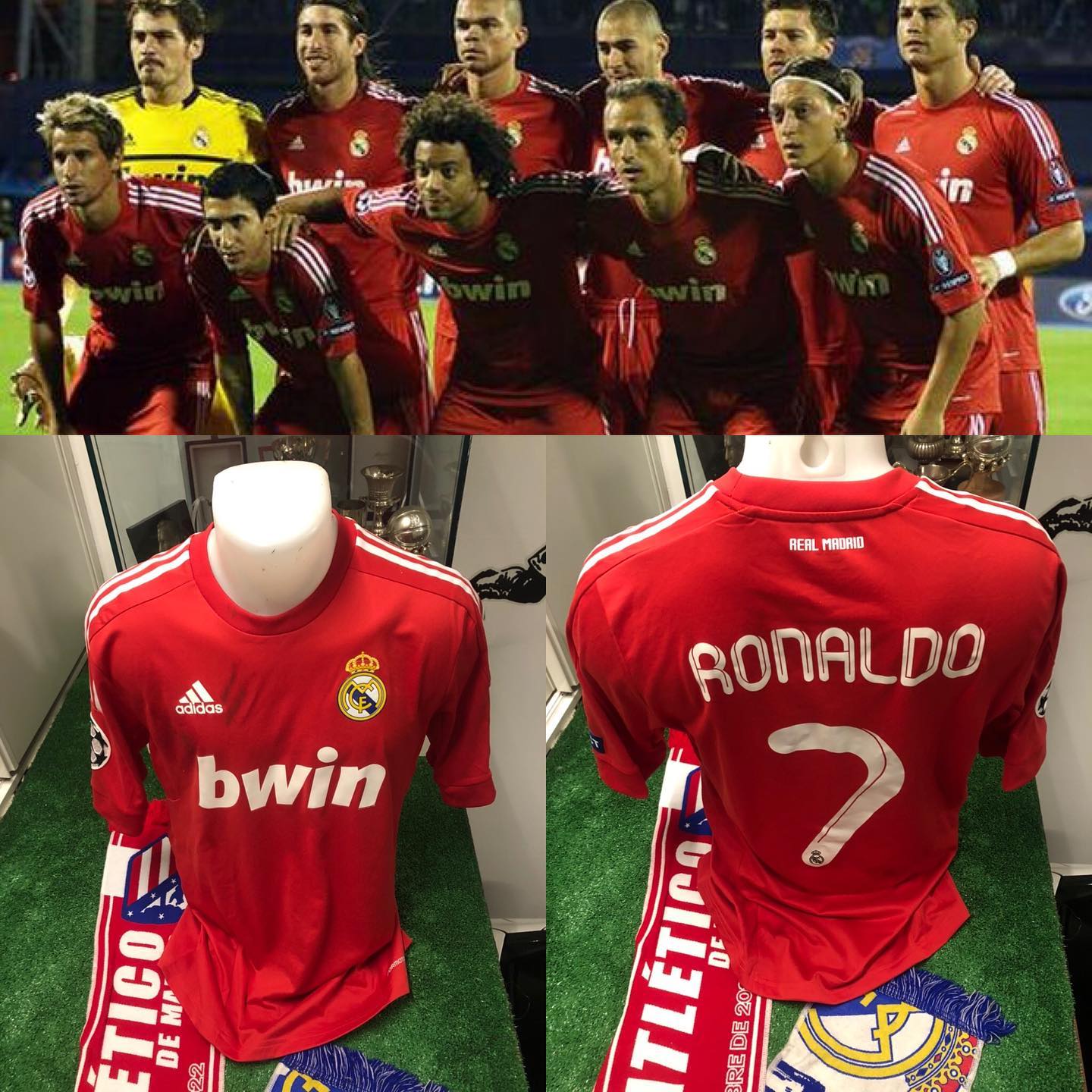 Camiseta unwashed intercambiada por @cristiano en el partido de champions contra el dinamo de Zagreb #museomerengue