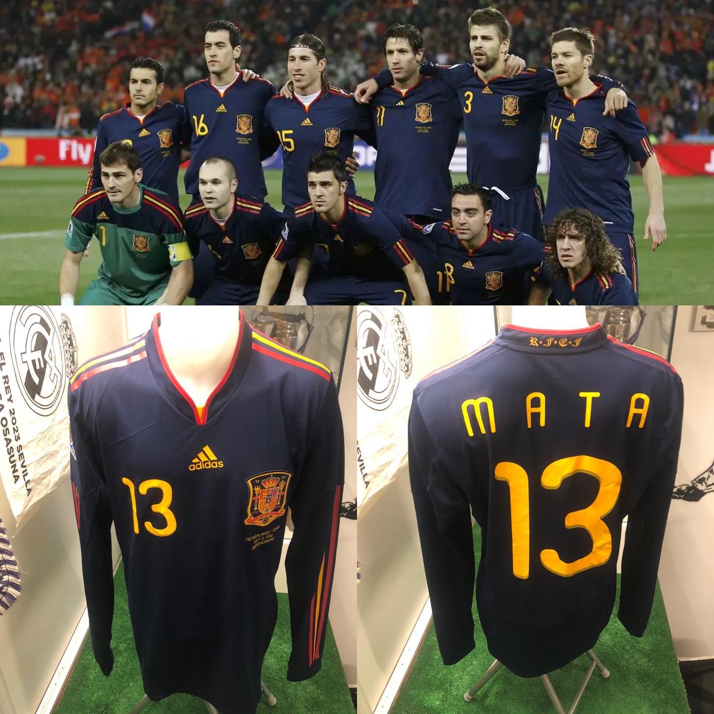 Camiseta de @juanmatagarcia del partido más importante de la historia del fútbol Español