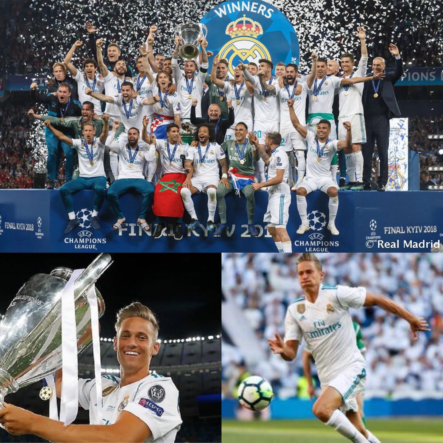 Hoy viajamos hasta el 26 de Mayo de 2018, donde el @realmadrid se alza con la 12+1 champions League al derrotar al Li...