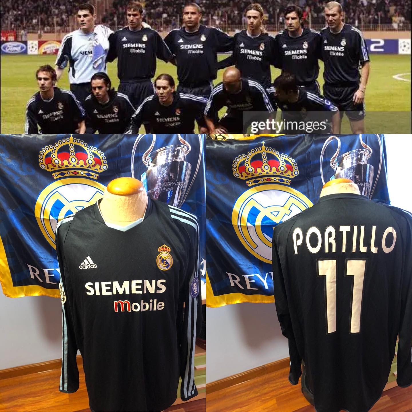 Camiseta Match usada en ese partido fatídico por Javi Portillo